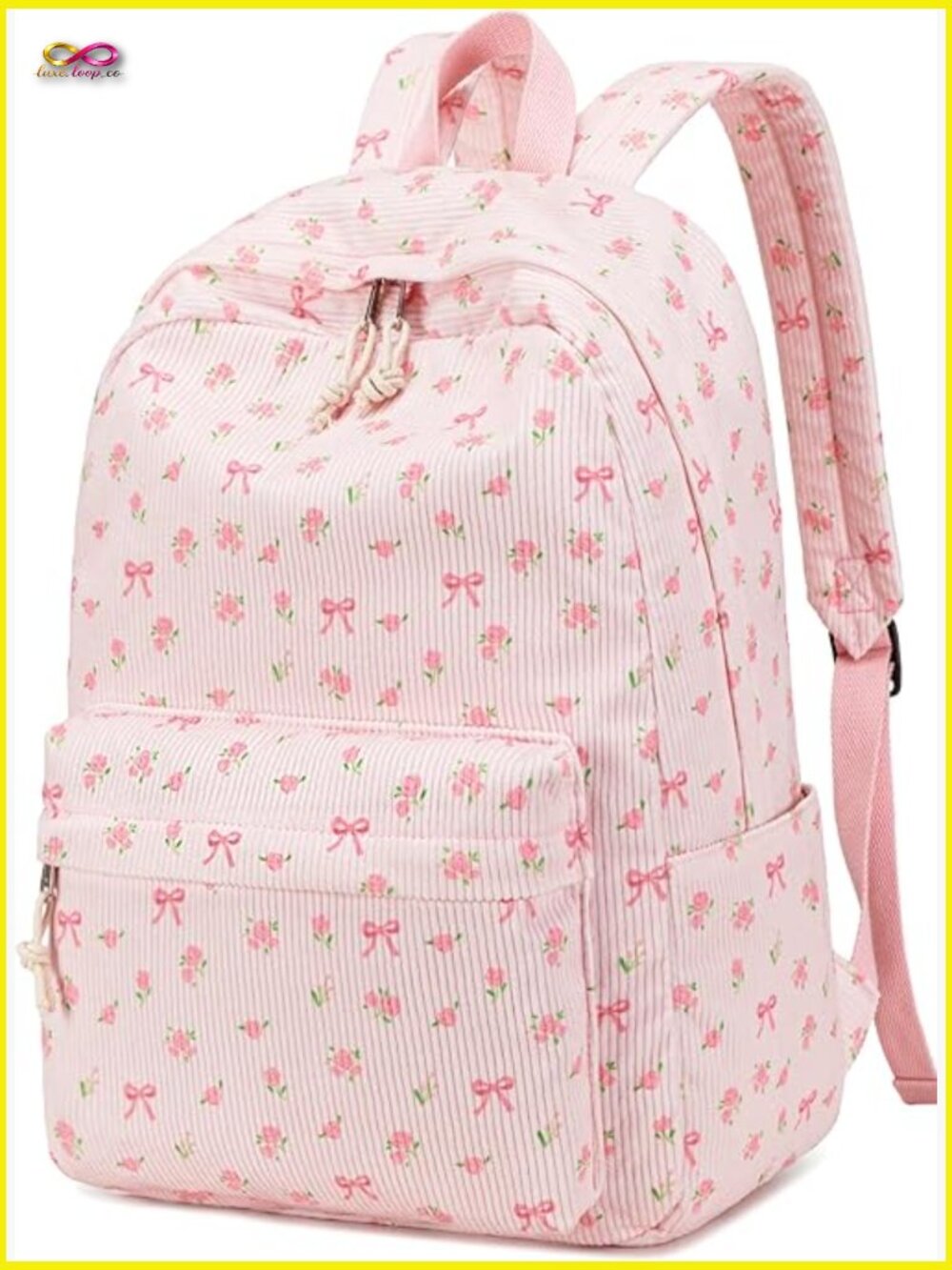 Corduroy Backpack for Teens Large Lightweight 17 inch Laptop Casual School